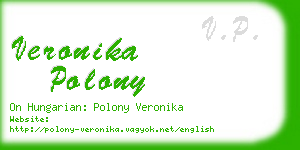 veronika polony business card